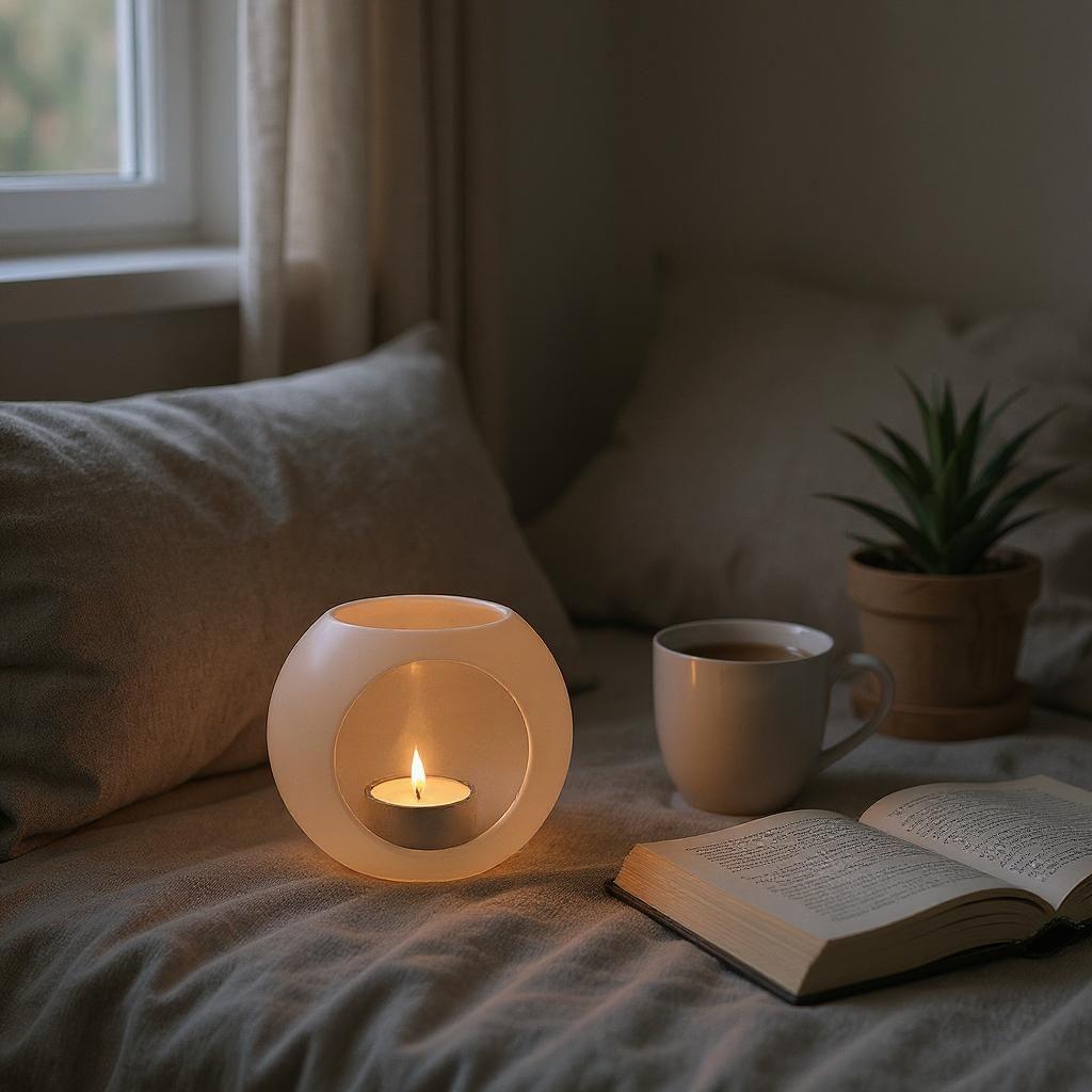 Modern Ball (LED) Tealight Holder
