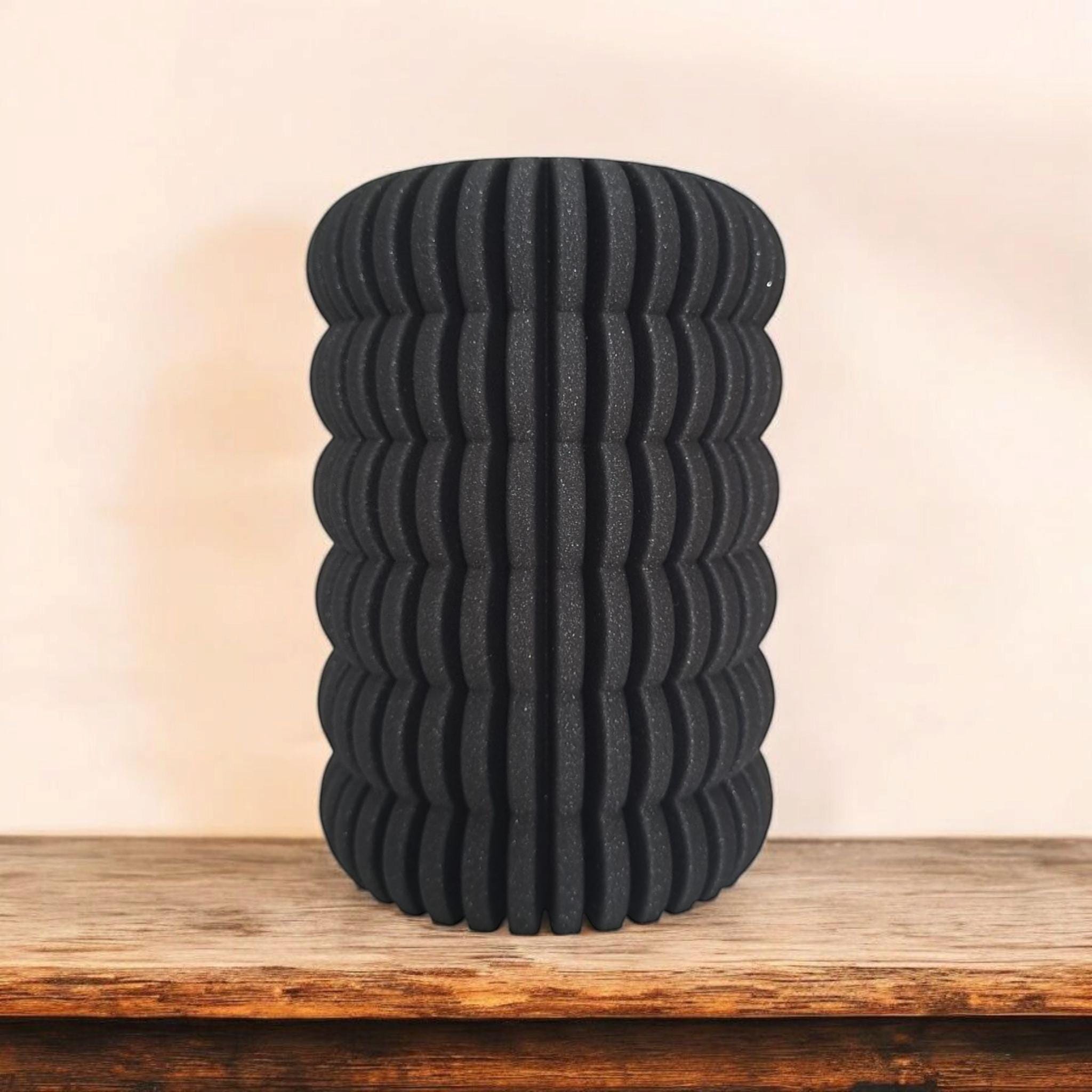 Ribbed Ring Pencil or Toothbrush Cup – Bold Design, Solid Feel