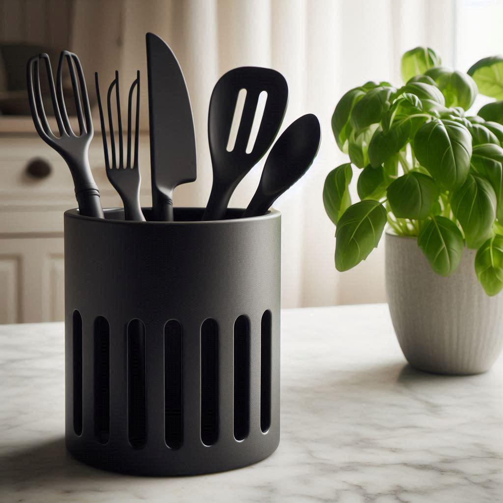 Modern Kitchen Utensil Basket – Spacious, Stylish, and Practical