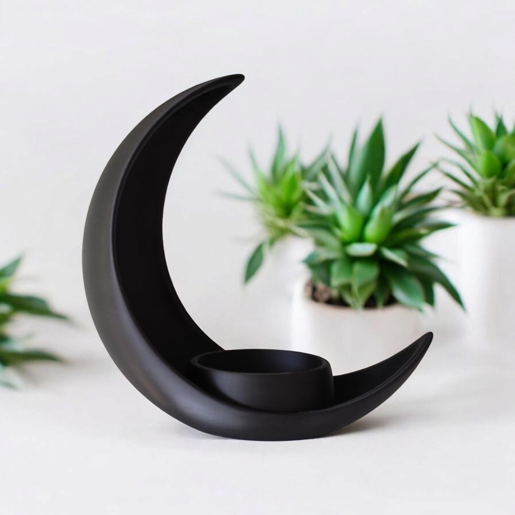 Crescent Moon With Integrated  Elliptical Plant Pot