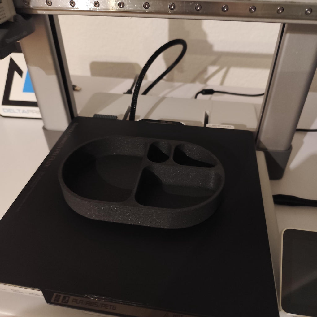 Modern Rounded Key & Coin Tray – Smooth, Simple, and Stylish