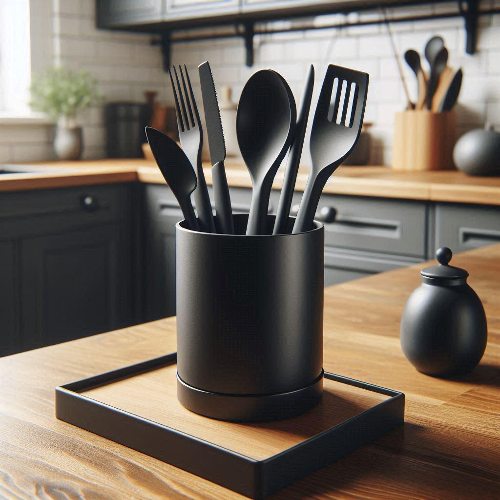 Modern Kitchen Utensil Holder – Tall, Sleek, and Ready to Organise