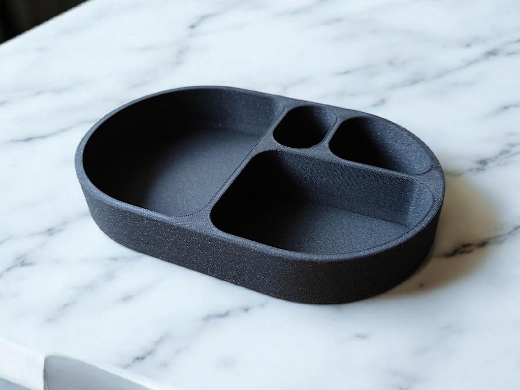 Modern Rounded Key & Coin Tray – Smooth, Simple, and Stylish