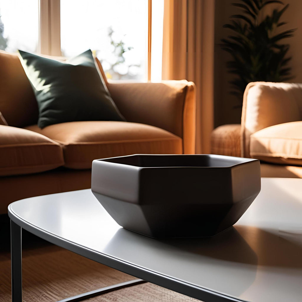 Minimalist Hexagonal Bowl – Geometric Form, Soft Modern Style