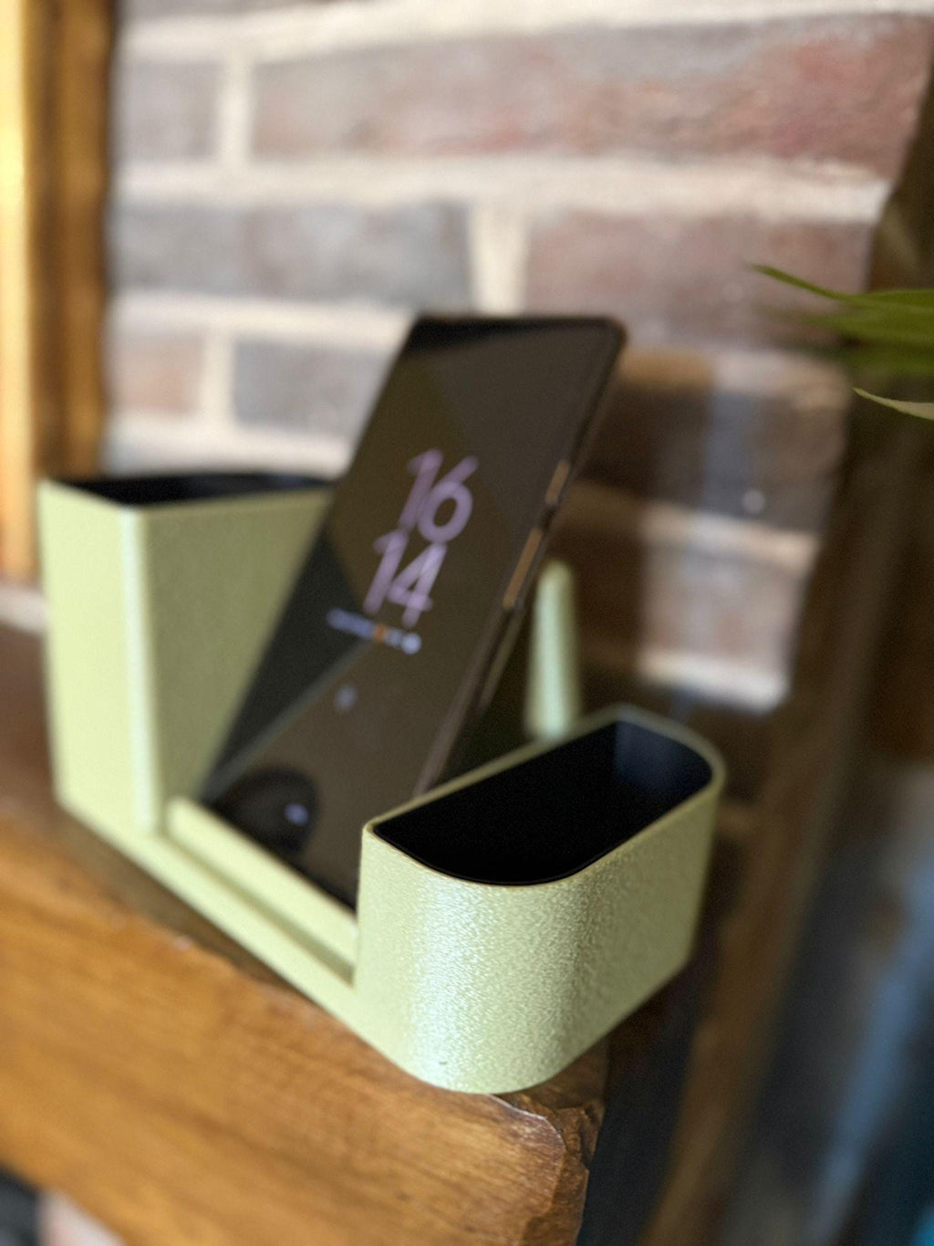 Desk Tidy and Phone Holder – Modern Office Organiser, Multi-Compartment Storage, Gift for Home Office