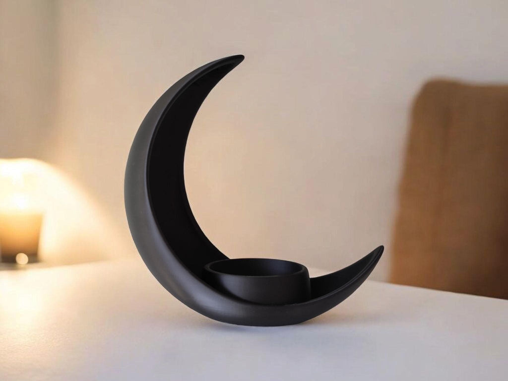 Crescent Moon With Integrated  Elliptical Plant Pot