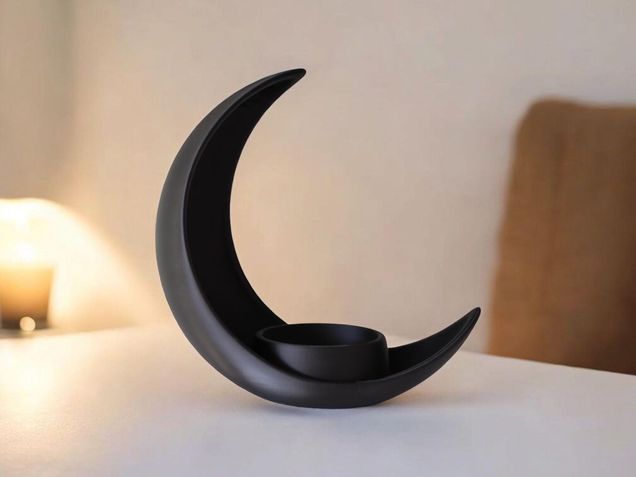 Crescent Moon With Integrated  Elliptical Plant Pot