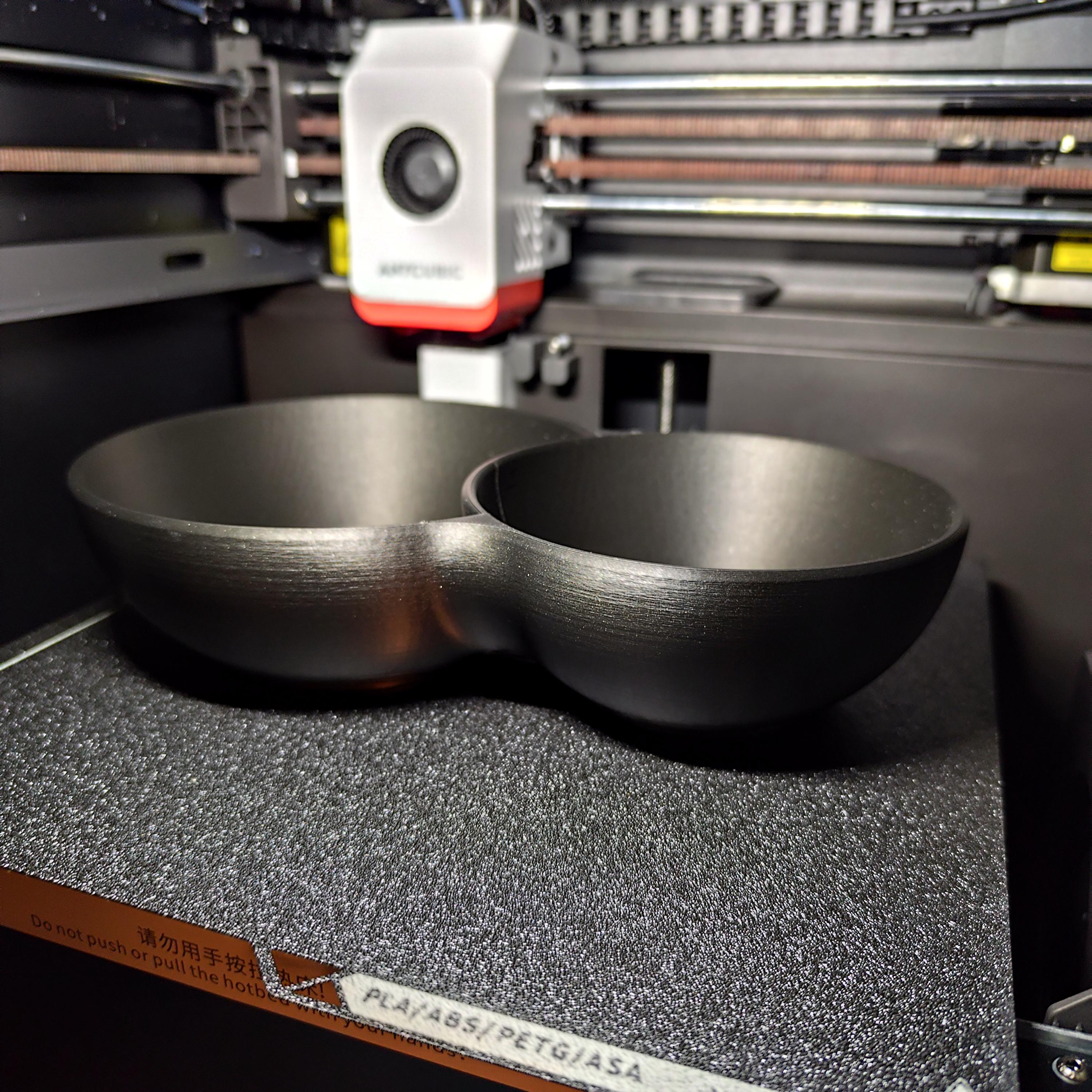 Designer Snack Bowl With Two Compartments – Sleek & Practical