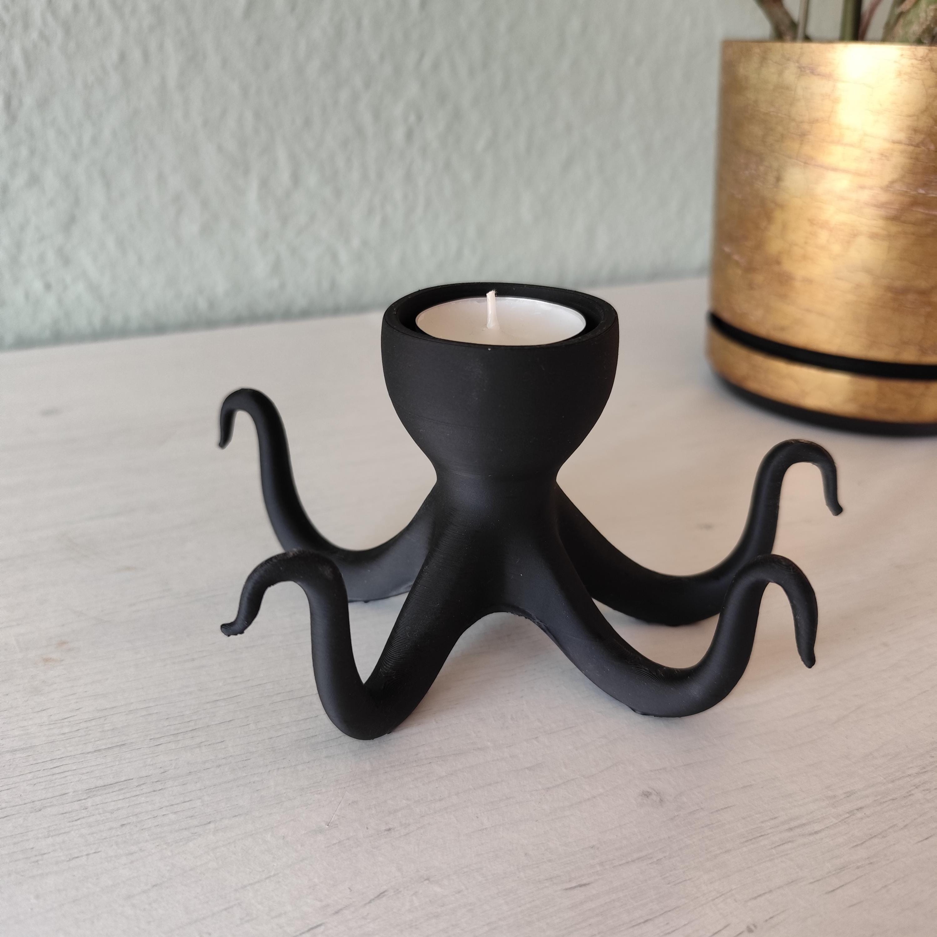 Octopus Tealight Holder: Modern Nautical Home Decor