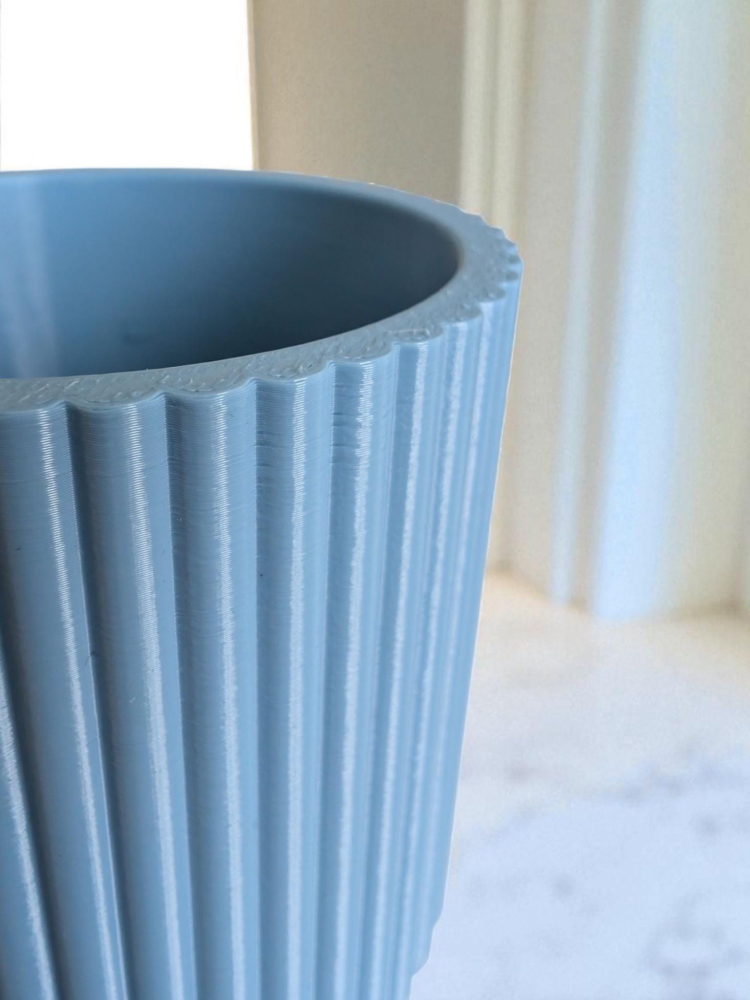 Ribbed Toothbrush Cups – Set of 2, Modern and Versatile