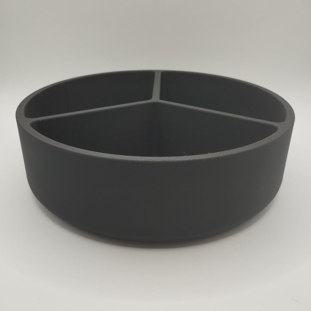 Modern Snack Tray with Three Compartments – Clean, Functional, Versatile