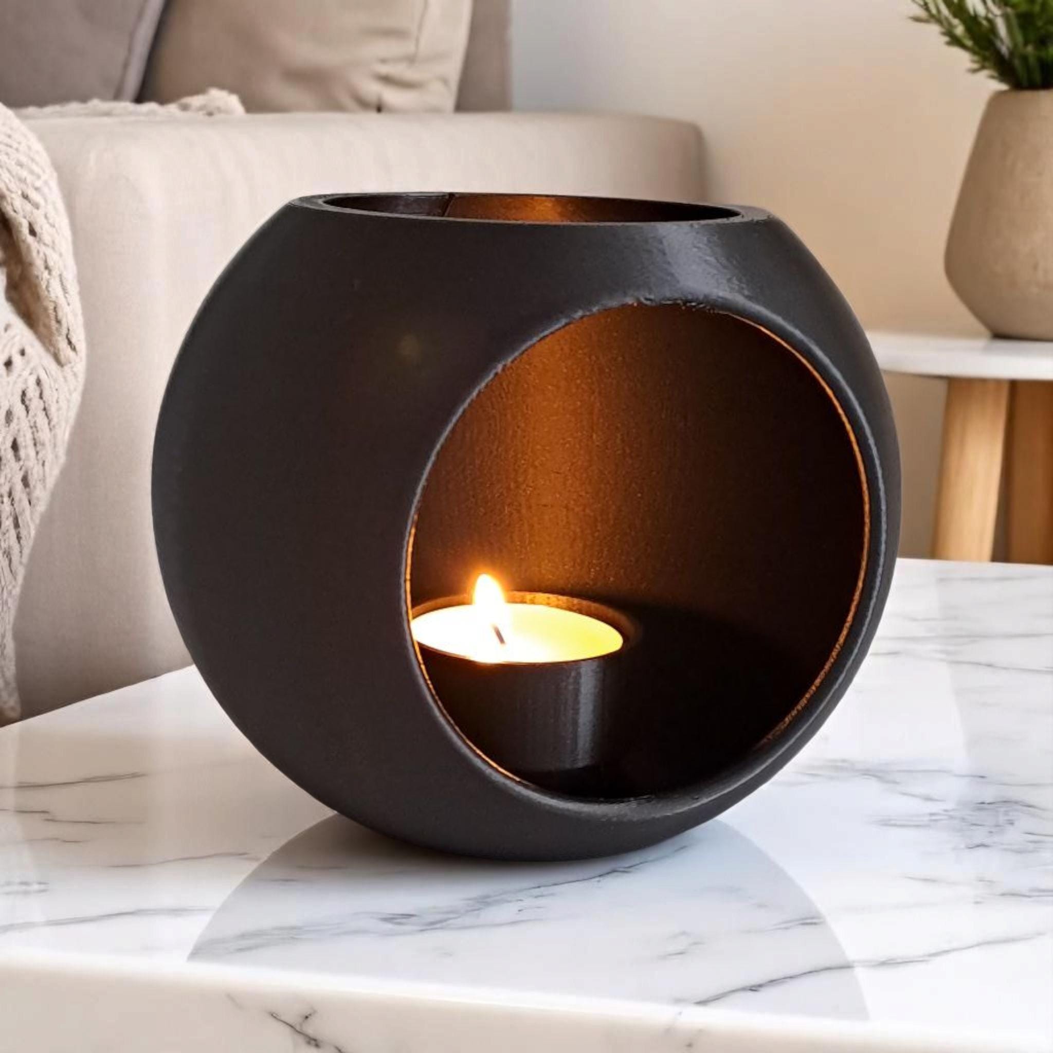 Modern Ball (LED) Tealight Holder