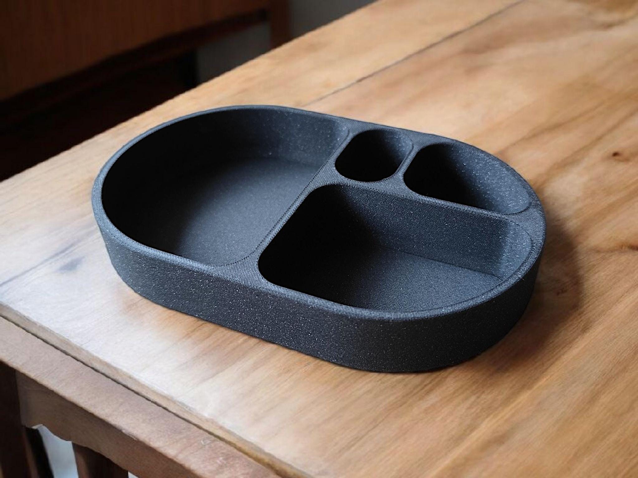 Modern Rounded Key & Coin Tray – Smooth, Simple, and Stylish