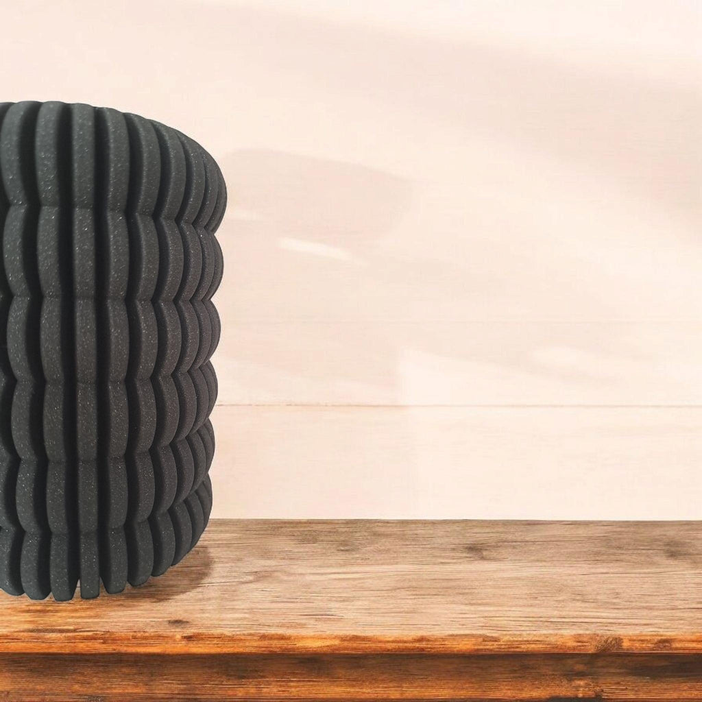 Ribbed Ring Pencil or Toothbrush Cup – Bold Design, Solid Feel