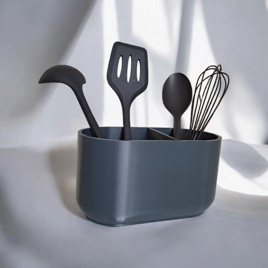 Modern Utensil Holder – Double-Compartment Design for Stylish Organisation