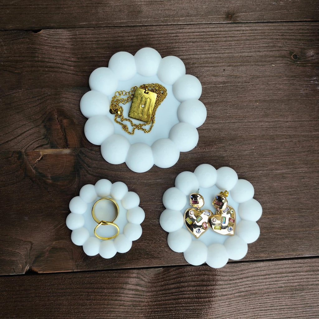 Beaded Jewellery Tray Set – Modern Elegance in Three Sizes