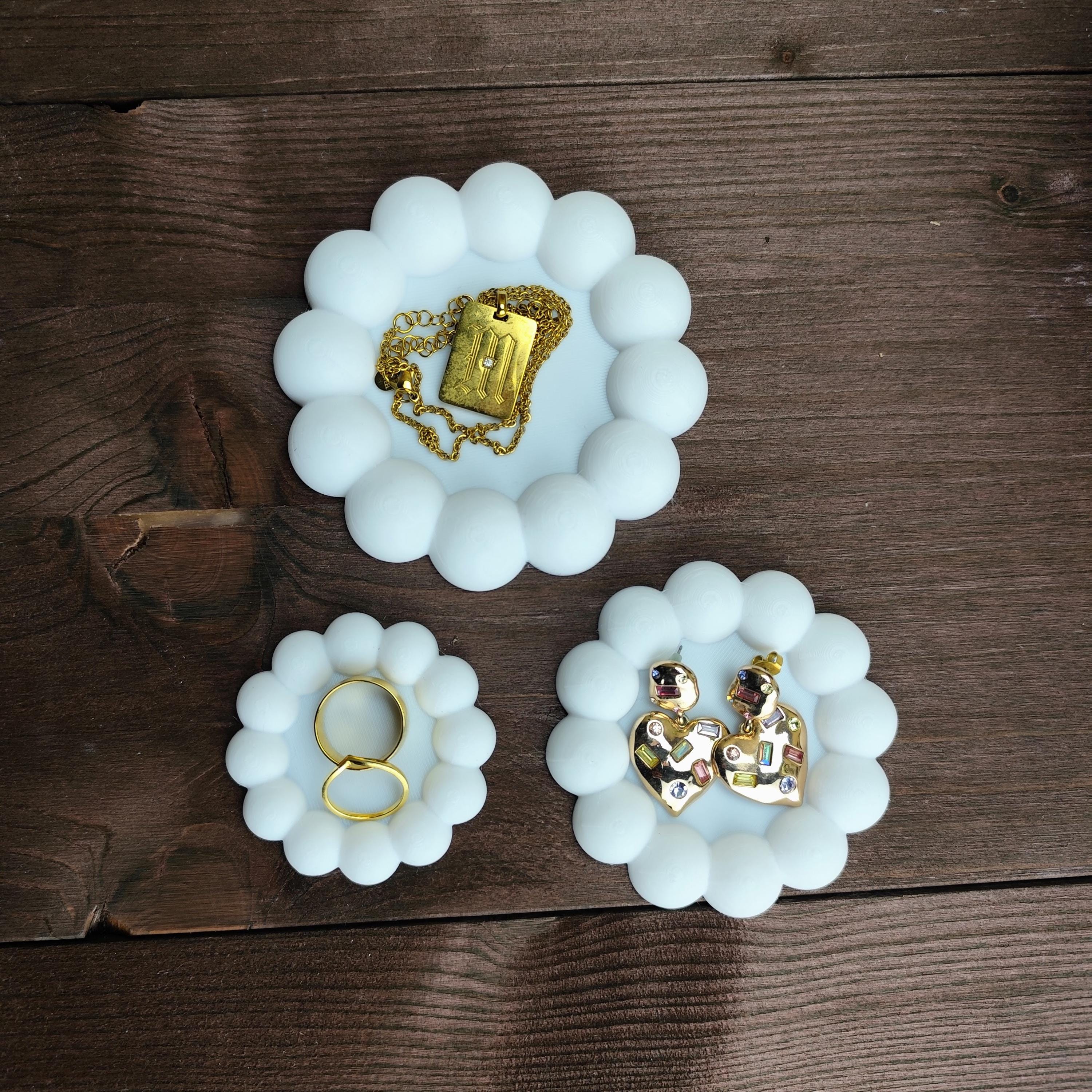 Beaded Jewellery Tray Set – Modern Elegance in Three Sizes