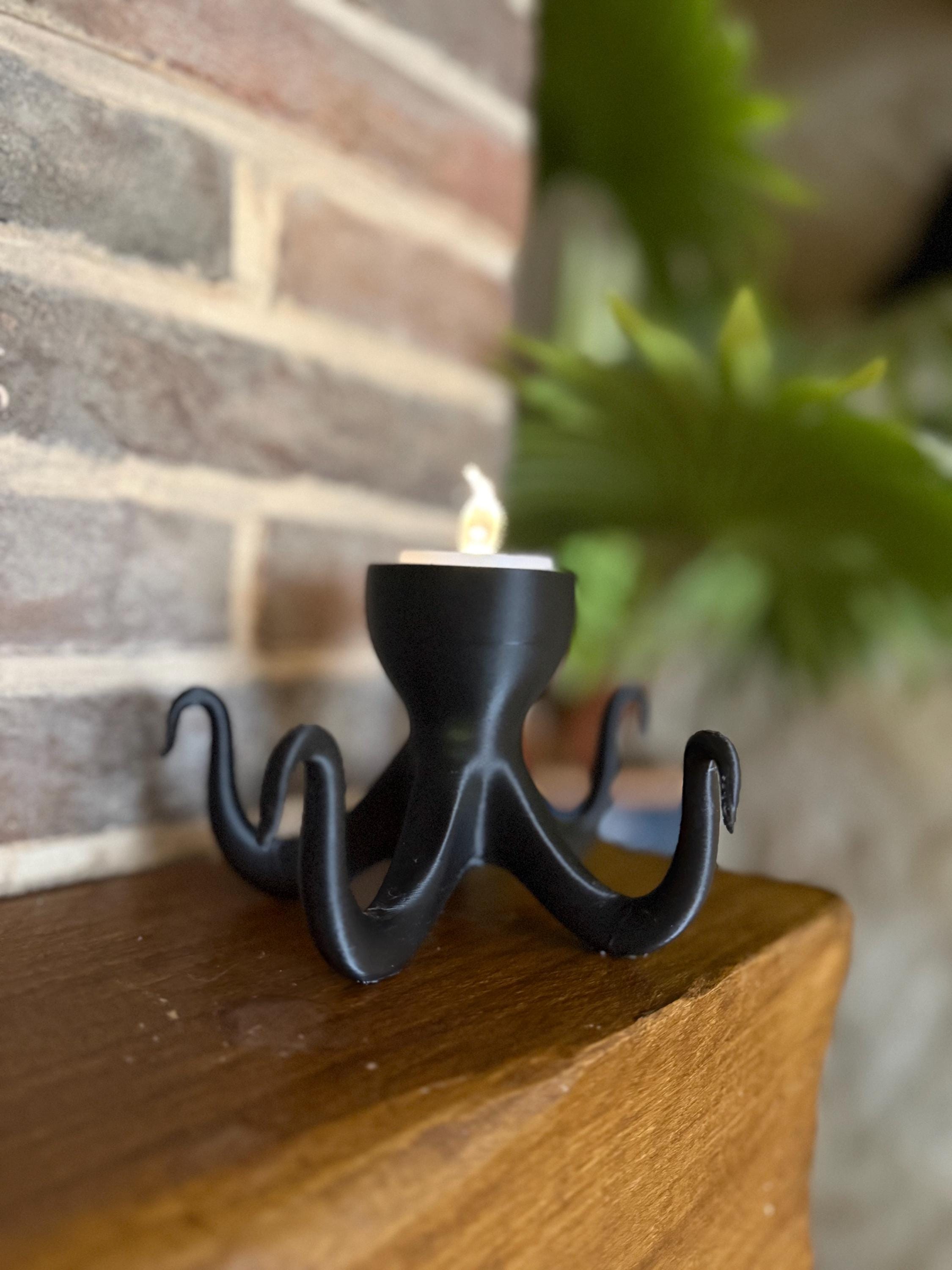 Octopus Tealight Holder: Modern Nautical Home Decor
