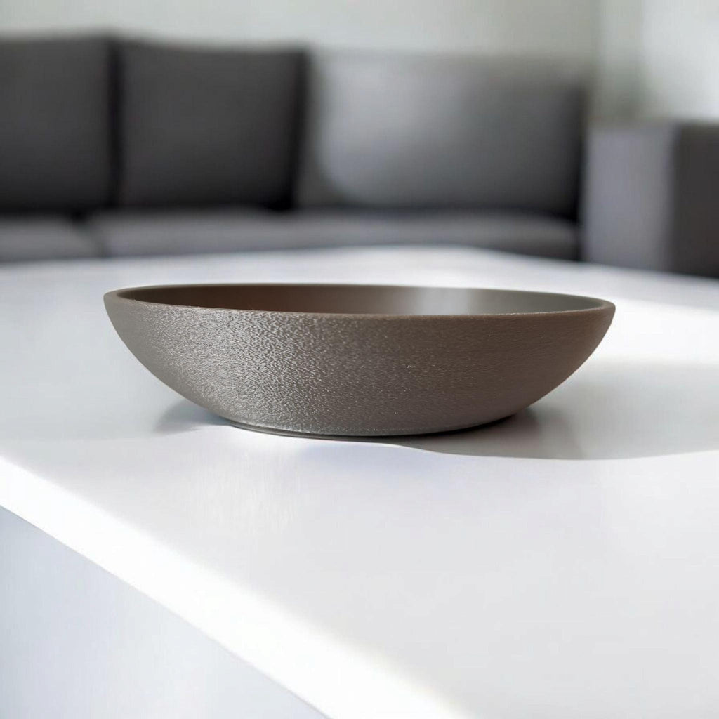 Modern Flat Fuzzy Coin and Key Tray – Minimalist Elegance with a Tactile Twist