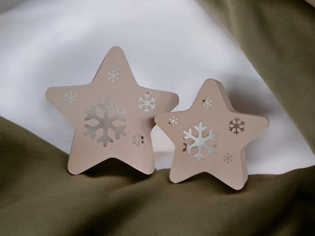 Twinkle Snowflakes LED Tealight Stars: Winter Holiday Decor
