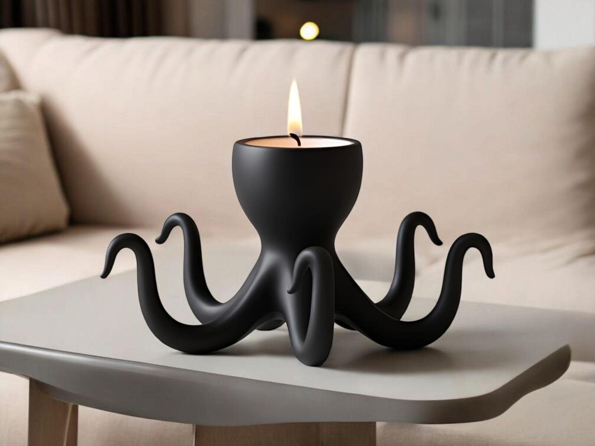 Octopus Tealight Holder: Modern Nautical Home Decor