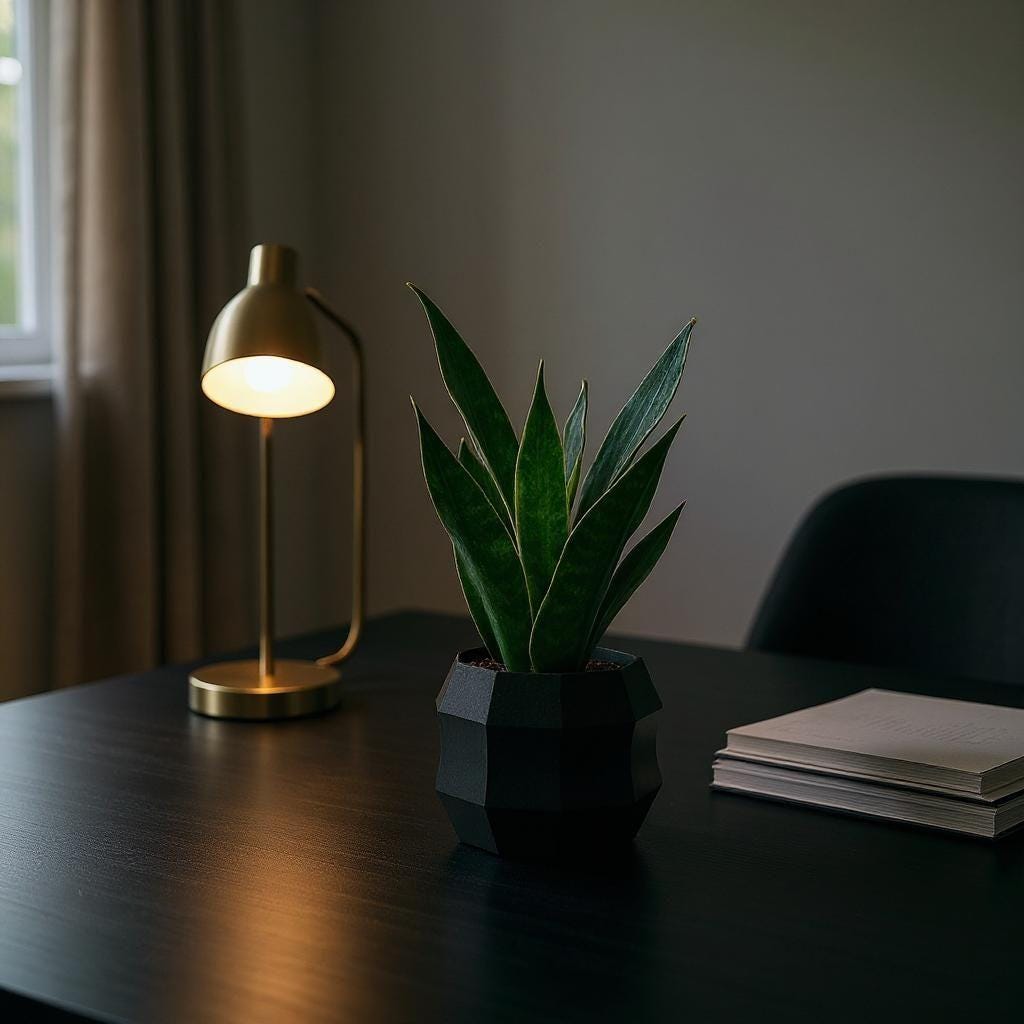 Minimalistic Decagonal Shaped Flowerpot