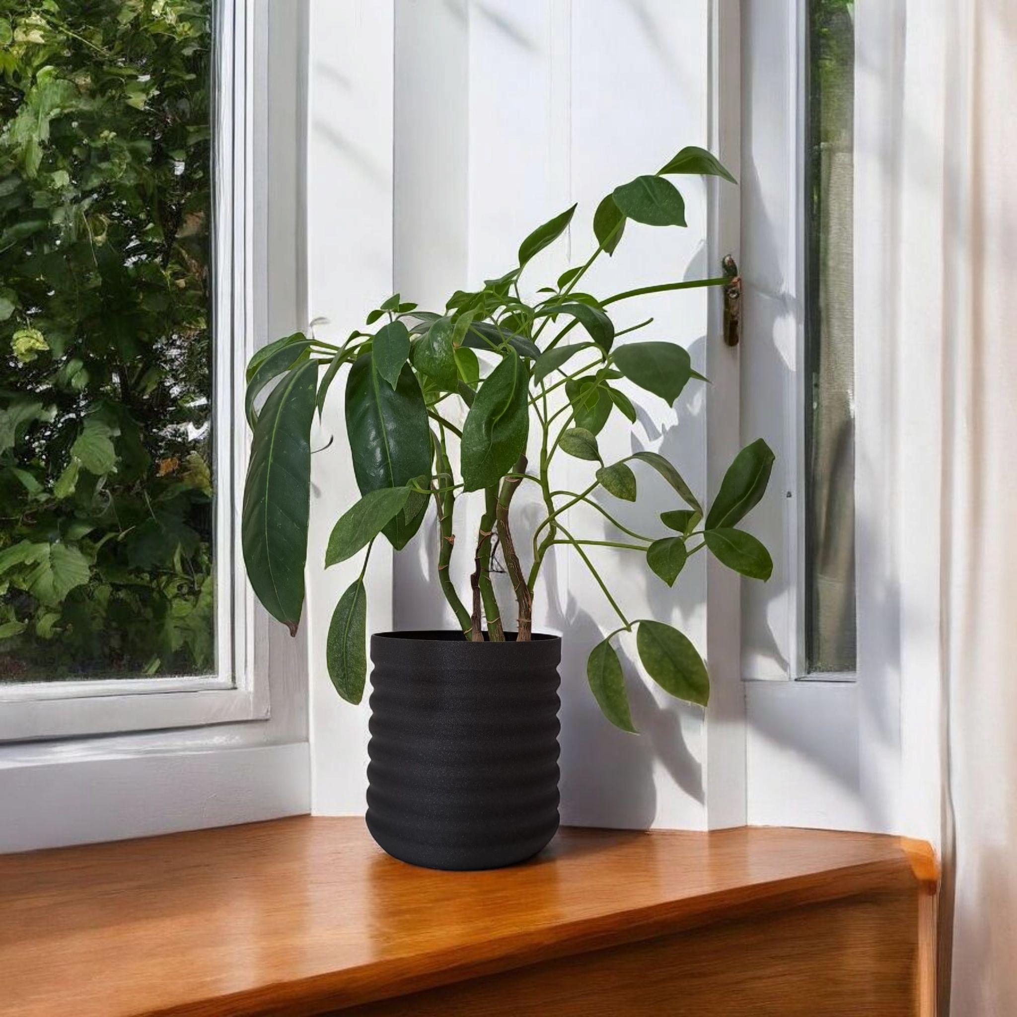 Modern Wavy Planter – RippleBloom