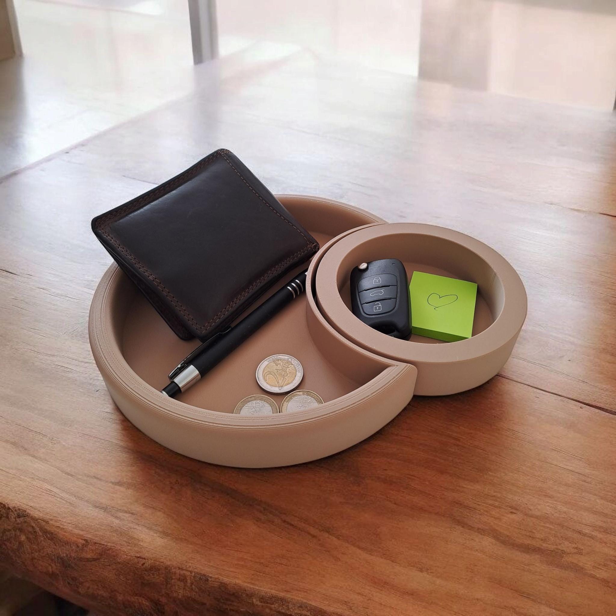 Two-Piece Crescent Moon Tray Set – Decorative & Functional