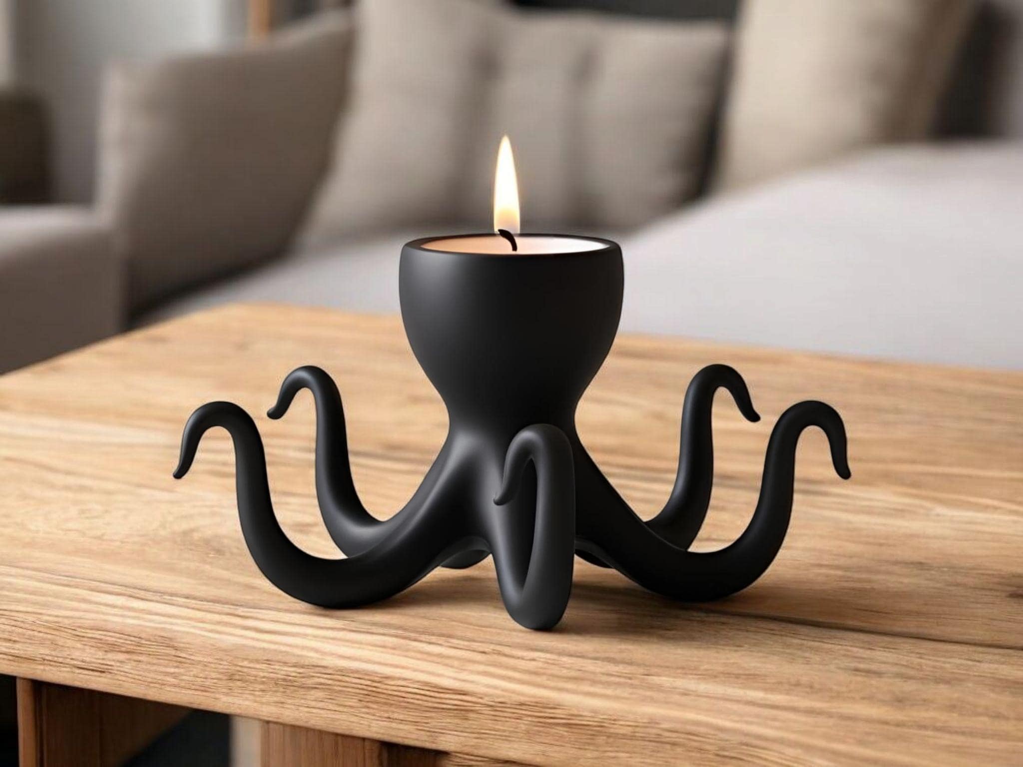 Octopus Tealight Holder: Modern Nautical Home Decor