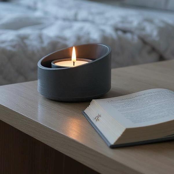 Modern Bevelled Tealight Candle Holder Set of Two